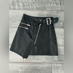 Akira Faux Leather Skirt (size small)